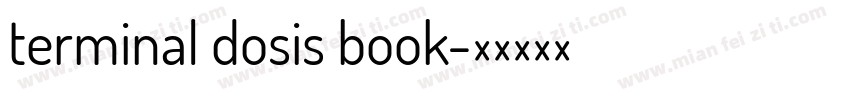 terminal dosis book字体转换
